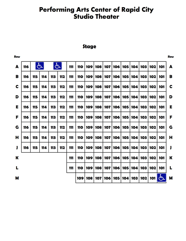 Studio Theater Seating Chart